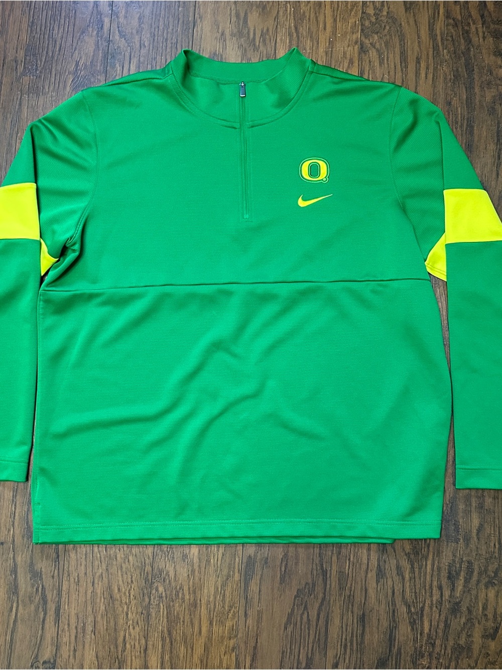 Nike green Oregon Ducks coaches quarter-zip mens XL